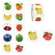 "Fruit" Themed Stickers - assorted